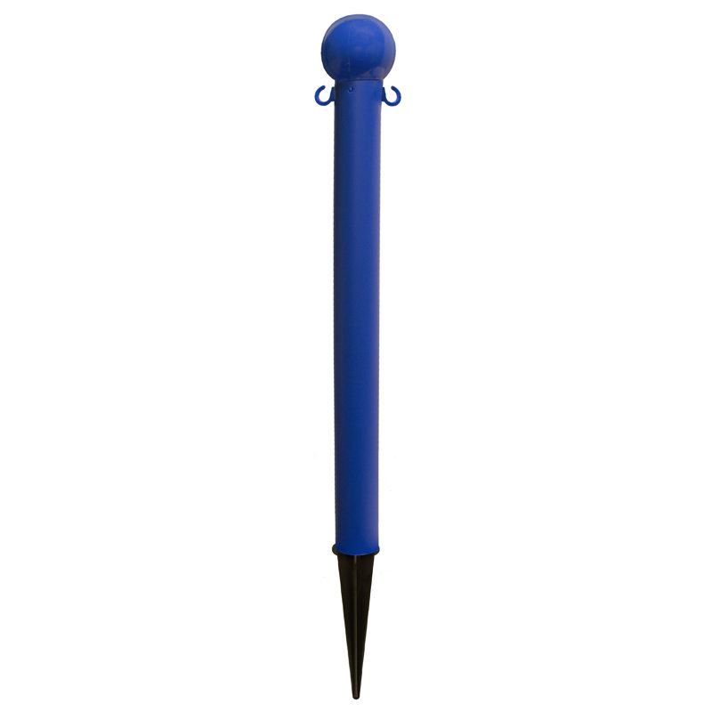 Poteau de sol Deluxe, H 35 po x l 3 po x P 3 po, Bleu
