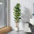 Adcock  Artificial Fiddle Leaf Fig Tree with Realistic Leaves and Natural Trunk, Potted Tree-212896210