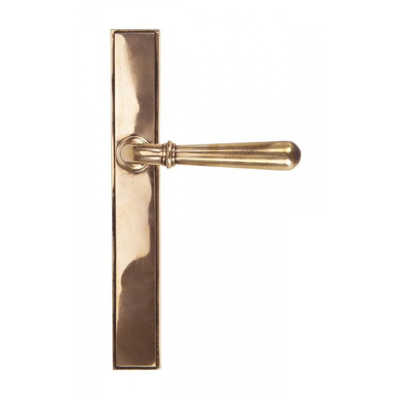 Newbury Door Handle, Polished Bronze