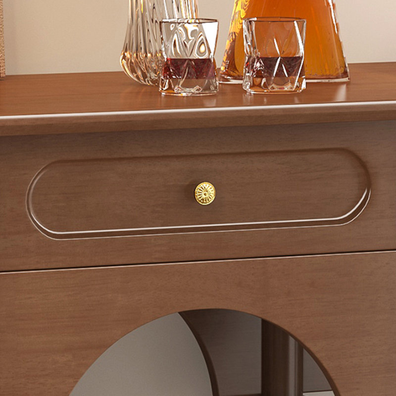 Console rétro en bois massif multifonctionnel, H 31,5 po x l 59,06 po x P 13,78 po, Noir, noir, noir, noir
