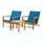Blue Cushion/Natural Frame selected