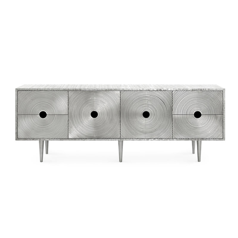 Randers 78 in. W Sideboard, German Silver