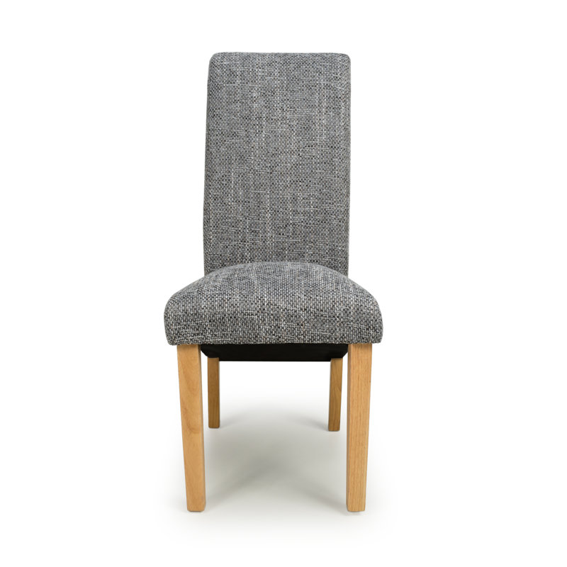 Donoghue 50cm H Polyester Blend Upholstered Side Chair, Grey