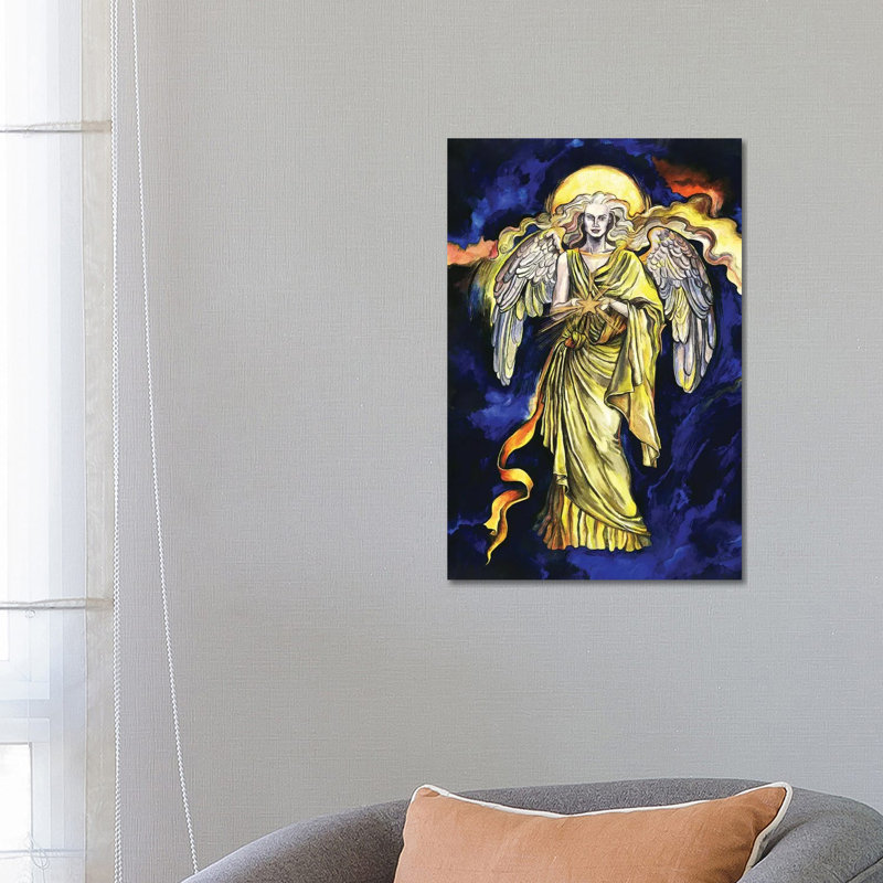 The Seven Archangels - Archangel Jophiel by Fanitsa Petrou - Wrapped Canvas Gallery-Wrapped Canvas Giclée
