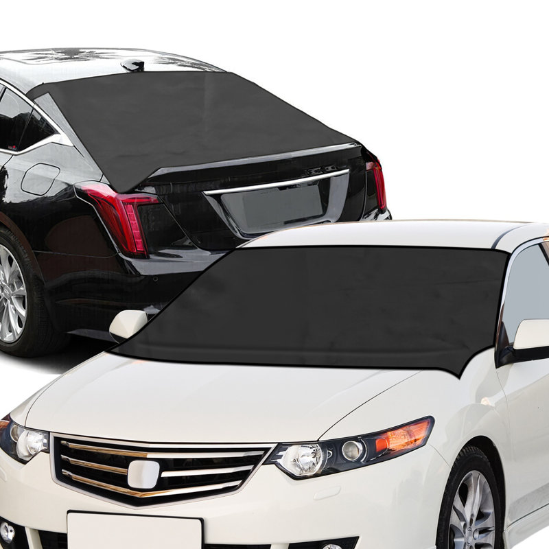 Magnetic Car Windshield Cover Front Rear Car Windshield Protector against Snow Sun Leaves Waterproof