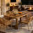 47-Inch Rectangle Dining Table, Wooden Kitchen Table, Farmhouse Dinning Room Dinner Table