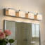 Barre d'éclairage de meuble-lavabo à DEL 30 lumières 4 lumières à DEL 30 po, 32 W, nickel brossé-940464601-940169662