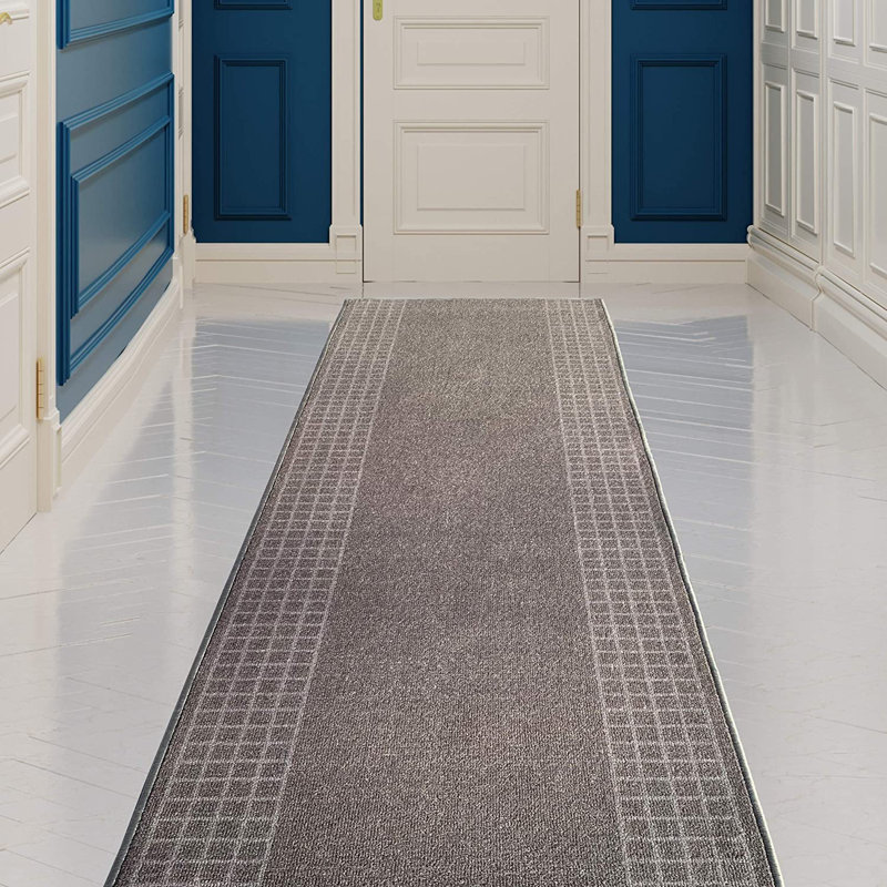 Shontell Performance Checkered Indoor Rug, Runner 2'7'' x 16'