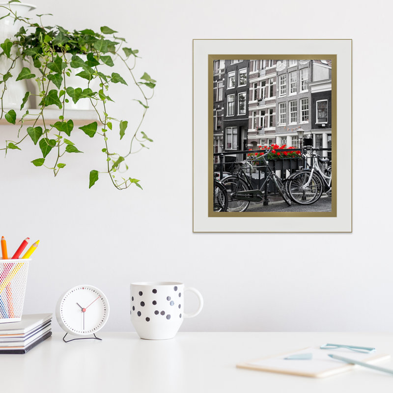 Roseville White Wood Picture Frame, 11" x 14"