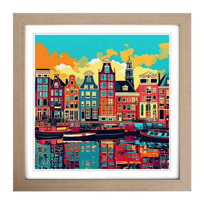 Amsterdam Pop Art - Framed Print