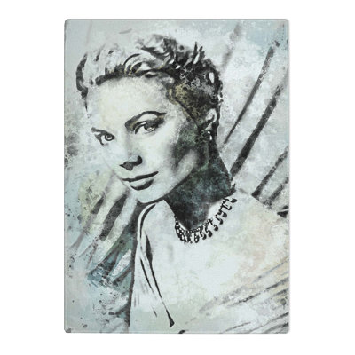 Glass Grace Kelly in Abstract Chopping Board