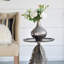 Vase décoratif en verre argenté
