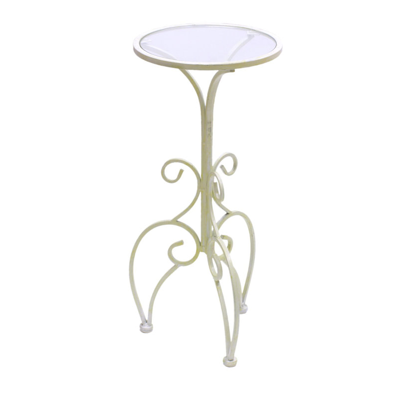 Glass Top End Table