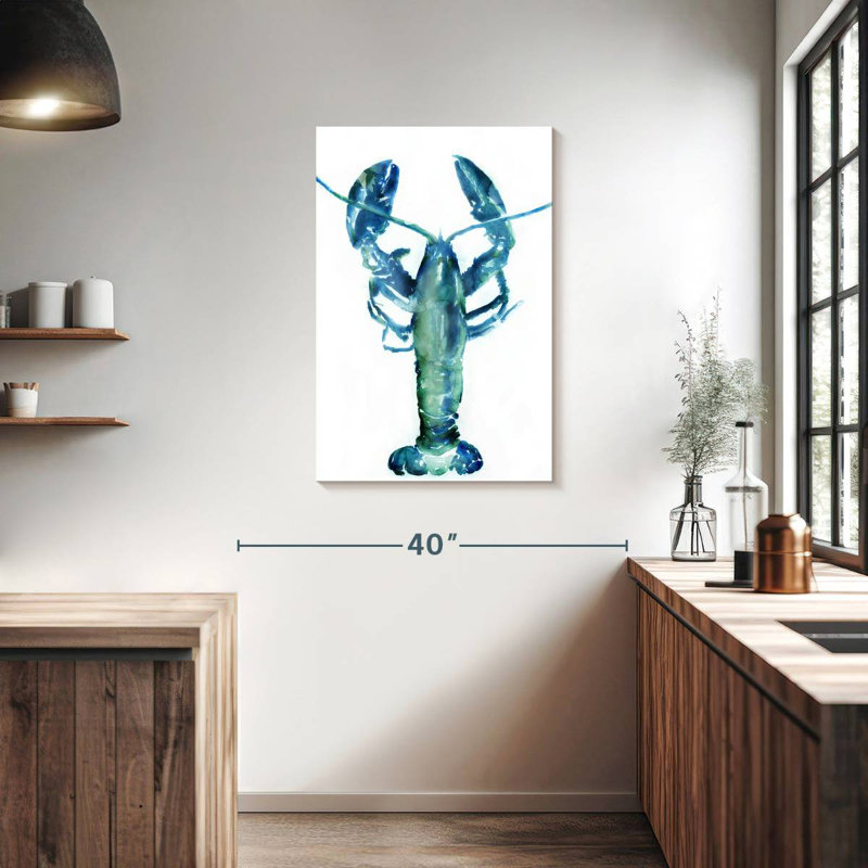 Blue Lobster, 36" H x 24" W