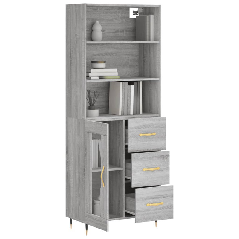 Laputz 69.5cm Sideboard, Grey Sonoma