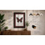Burgundy Butterfly Study Botanical - Framed Print-472948307-472948308