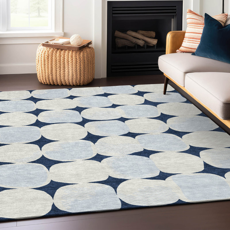 Malek Abstract Indoor / Outdoor Rug, Rectangle 9' x 12'
