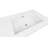 MEBO 19.7'' White Reinforced Acrylic Rectangular Bathroom Sink with Faucet and Overflow
