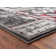 Tapis gris / rouge Emaline