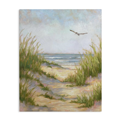 Peaceful Beach Sand Dunes Canvas, design by Linda Sperruzzi