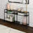 55" Wide Console Table with 2-Tier Open Shelving — Blackened Bronze Modern Metal Entryway Table for Living Room or Hallway | Ceno-1874648691-1874104009