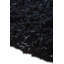 Tapis noir à poils longs fabriqué à la main Zalewski-888556452