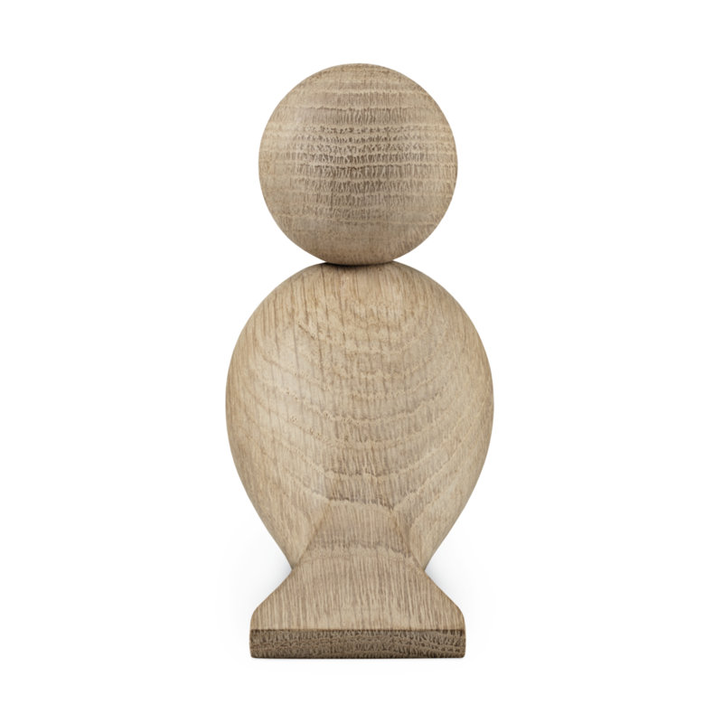 Songbird Ernst Figurine, 1, 6.1" H x 6.3" W x 3.1" D, Oak/Smoked Oak