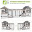 Small Animal Hutch with Ramp-1975021860
