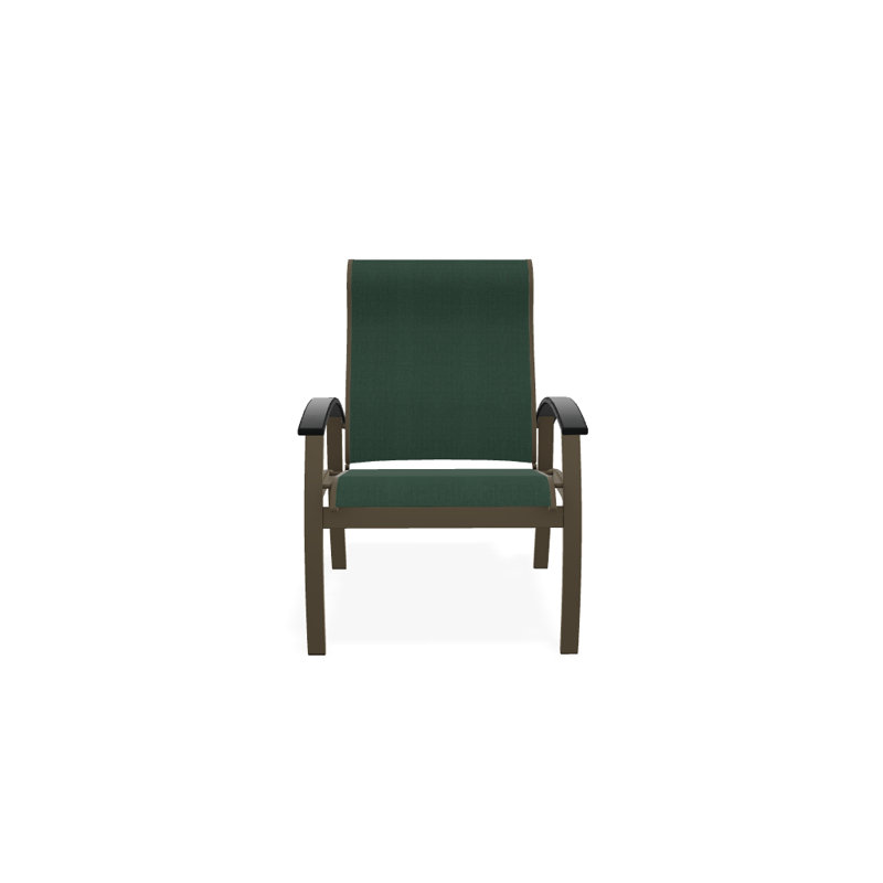 Chaise de patio Askar, Graphite classique, Vert forêt 22D Sunbrella® vert, Bois de plage texturé