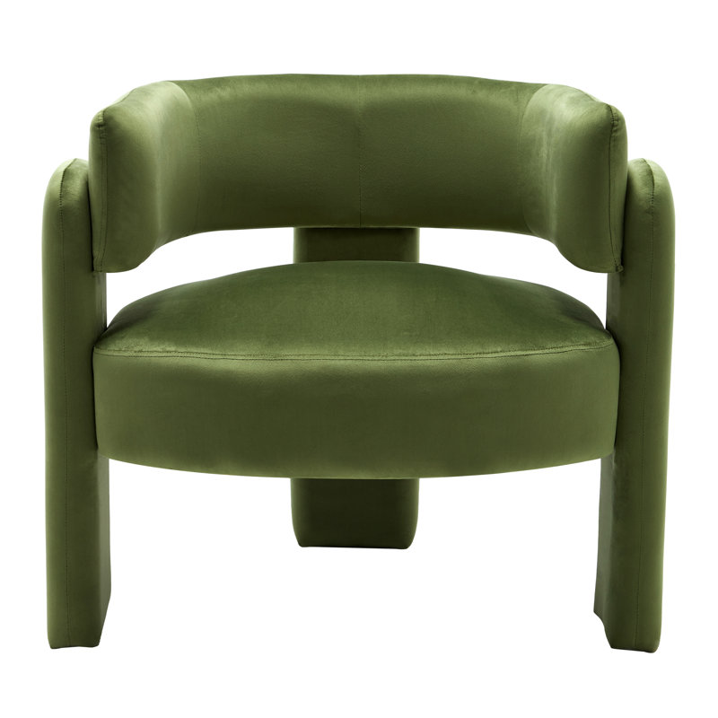 Fauteuil demi-tonneau 19 po avec 3 pieds, Vert