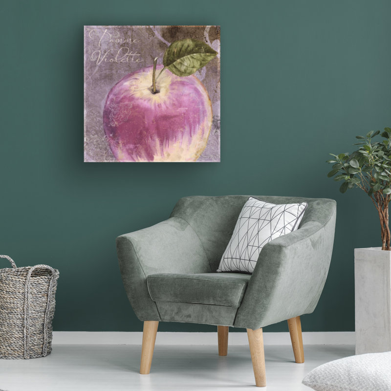 Art sur toile Sasha Violette Iv, H 14 po x l 14 po