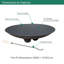 Anatilde Round Cast Iron Smokeless Fire Pit