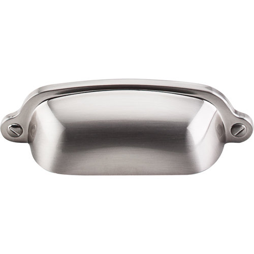 Dakota 2 9/16" Center Cup Pull, Brushed Satin Nickel, 2 9/16"