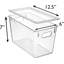 Bacs de rangement en plastique modernes Clearespace avec couvercles - Rangement de cuisine ou de garde-manger parfait, paquet de 4, 12,5 po x 6 po x 7 po, capacité de 9 L chacun, sans BPA, empilable