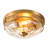 Boatner Flush Mount Ceiling Light With Clear Hammered Glass-255438397
