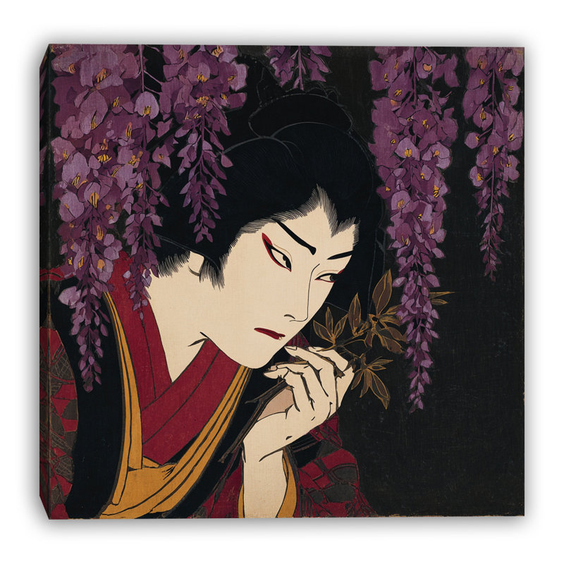 Art mural sur toile Wisteria Silence, L 40 po x H 40 po x P 1,5 po