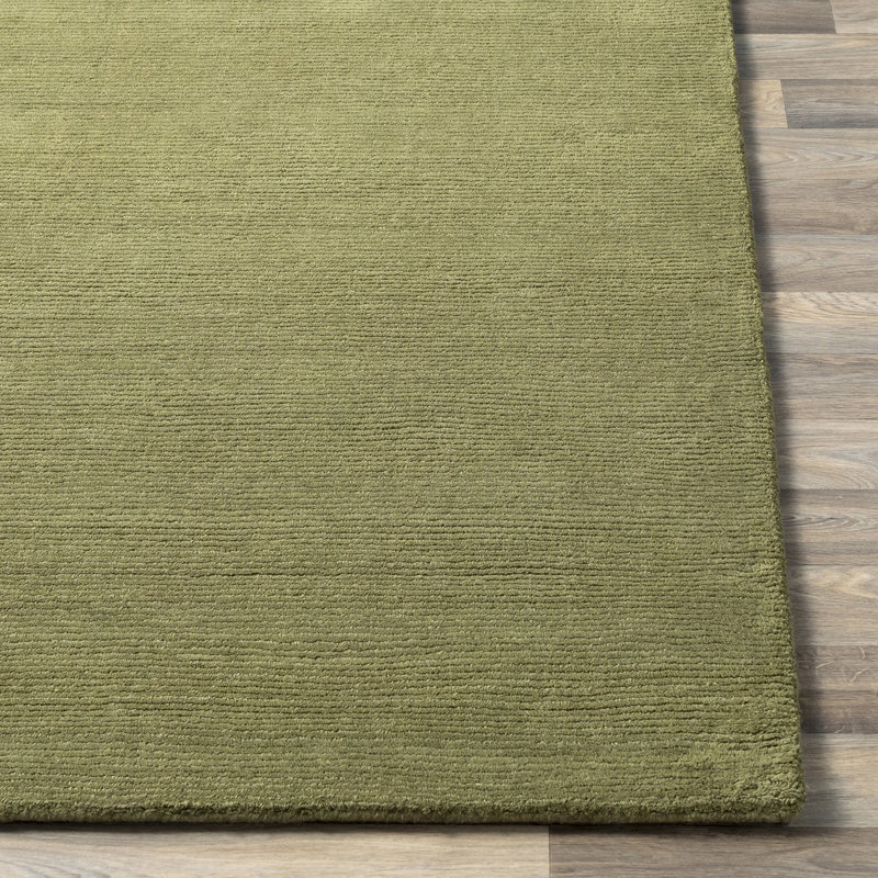 Moroccan Wool Hand Loomed Area Rug, Rectangle 152 x 244 cm, Sage