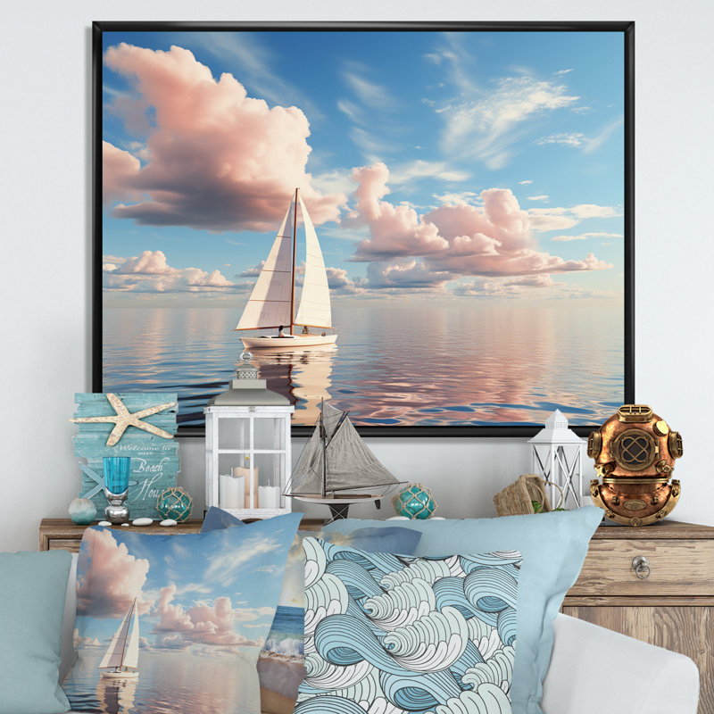 Ameley sur toile, Cadre flottant noir, H 34 po x l 44 po x P 1,5 po