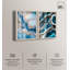 «Golden Geode Luxe Set Shadowbox», art mural bleu par Art Remedy-115200184-115200185
