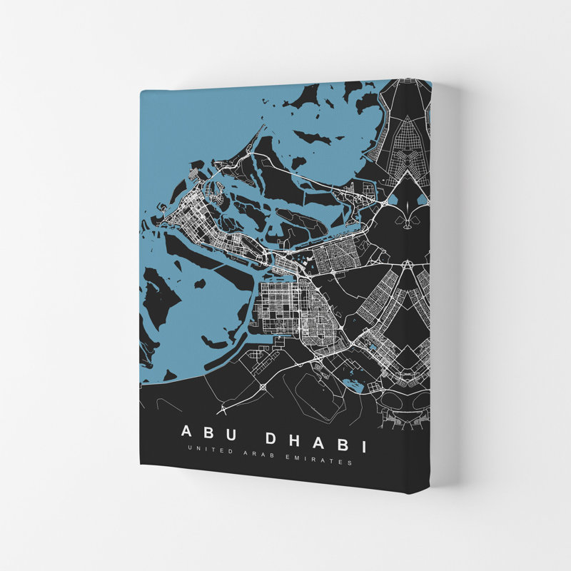 Abu Dhabi - Print, Wrapped Canvas, 59.4cm H x 42cm W x 4cm D