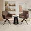 Ensemble de 2 chaises de bureau 360 ° pivotantes pour la maison