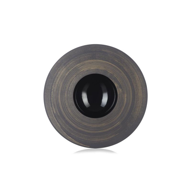 Sphere Handmade Ceramic Platter, Copper Crescendo