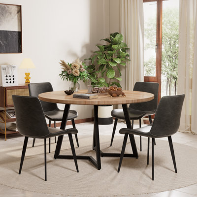 Mid Century Round Dining Table Sets