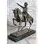 Sculpture de Napoléon traversant les Alpes, statue en bronze sur base de marbre 14 po x 15 po
