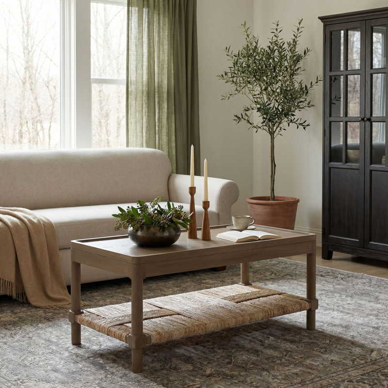 Table basse Cordel avec plateau Rush