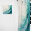 Teal Twist Tranquility Spiral - Rideau en spirale - Rideau abstrait obscurcissant - 1 panneau-107580473