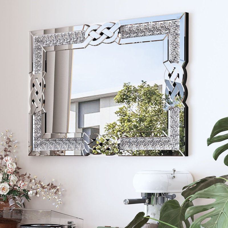 Godofredo Rectangle Wall Mirror, 90cm H x 60cm W