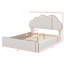 Grand lit plateforme tapissier avec tête de lit tapissier-1799861761