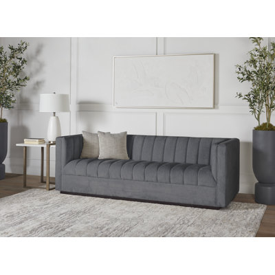 Lavish Upholstered Channel Sofa