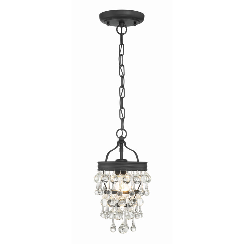 Eulah - Light Matte Black Empire Pendant, 1